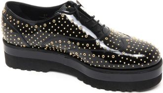 Hogan Laced Flats - Dames - Veterschoenen - Zwart - 40 EU - Schoenen