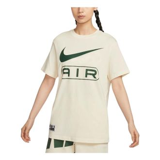 Nike (WMNS) Nike Air Logo T-shirt Asia Sizing Pale Ivory Green FV8003-110