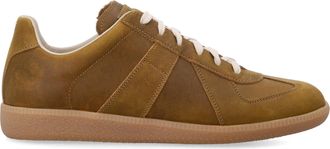 Maison Margiela Low-Top Sneakers with Matte Finish and Contrasting Laces