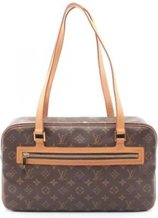 Louis Vuitton Pre-owned Vintage Monogram Shoulder Bag - Dames - Vintage Schoudertas - Bruin - ONE Size - Leer - Vintage