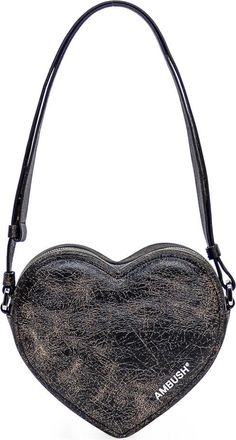 AMBUSH Black Heart Small Shoulder Bag