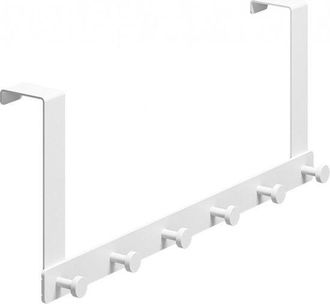 OEM Perchero De Metal Para Puerta, 6 Ganchos Para Puerta, Blanco, Perchero De Puerta, Perchero De Puerta Para Toallas Y Ropa, Perchero De Pared