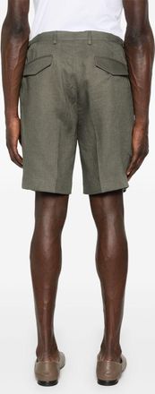 Michael Coal Mens Shorts Jessie Linen Green