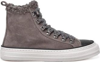 Brunello Cucinelli Schoenen, Dames, Bruin, 37 1/2 EU, Leer, Sneaker Basket