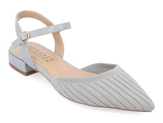 Journee Collection Ansley Flats Womens Flat Shoes Blue : 9.5 M, Textile