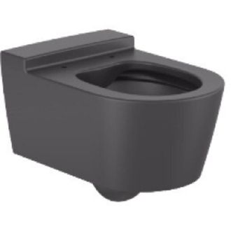 Roca Taza De Inodoro Suspendido Sin Tapa Con Descarga Dual 4,5/3l. Rimless Round Inspira - Roca Color: Onix