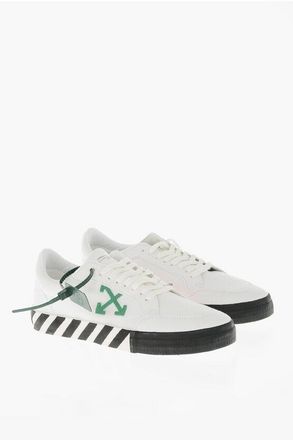 Off-white Low Canvas Sneakers VULCANIZED with Contrast Details size 46