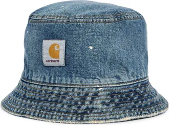 Carhartt Work in Progress Belmar Cotton Denim Bucket Hat in Blue at Nordstrom, Size Small/medium