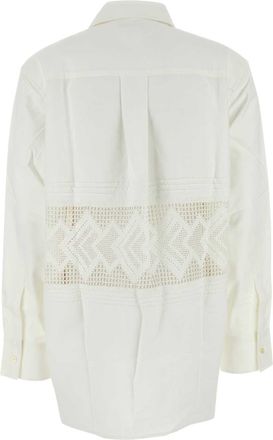Marine Serre Womens Household Shirt White Cotton