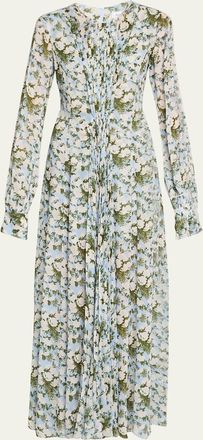 Prabal Gurung Long-Sleeve Floral Maxi Dress