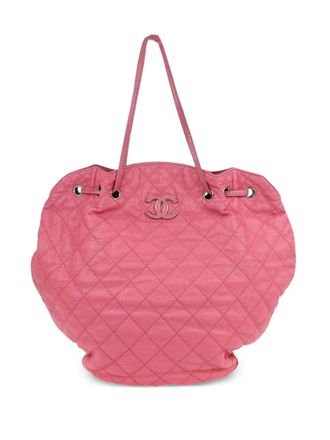 Chanel 2013-2014 quilted tote bag - women - Caviar Leather - One Size - Pink