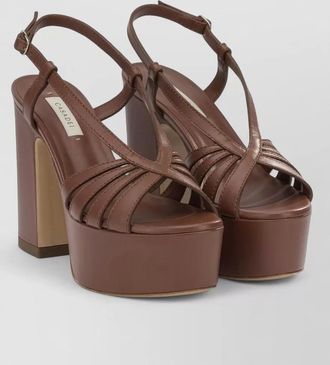 Casadei platform open toe sandals strappy design