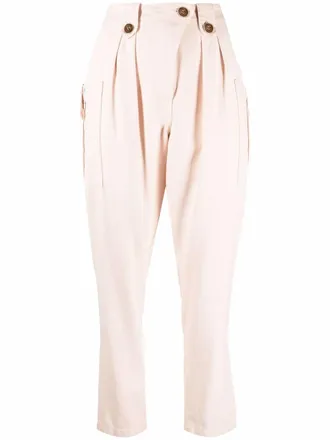 Elisabetta Franchi Pantaloni affusolati crop - Toni neutri