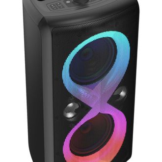 Majestic Fire 90 - Altavoz Inal&aacute;mbrico 5.3 100w Rms, Luces Led 7 Efectos, Karaoke, Usb/microsd/aux/micr&oacute;fono/guitarra, Bater&iacute;a 6000mah, Ipx4