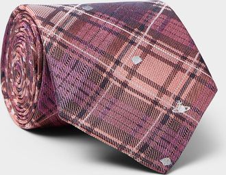 Vivienne Westwood Mens Pure silk tartan tie