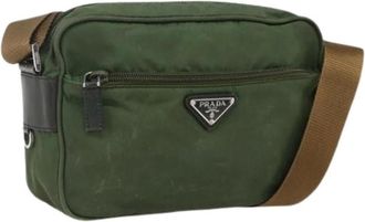 Prada Pre-owned Cross Body Bags, female, Green, Size: ONE SIZE Pre-owned Vintage Cross Body Bag
