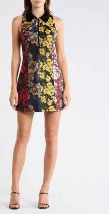 Alice & Olivia Velia Sleeveless Collar Dress in Black/Multi at Nordstrom Rack, Size 10