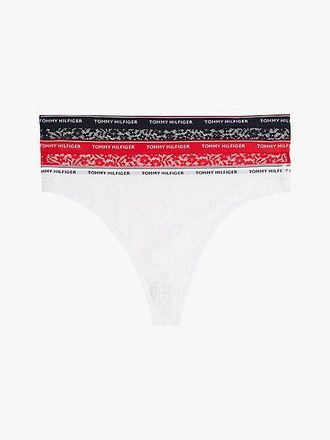 Tommy Hilfiger 3-Pack Premium Essential Floral Lace Thongs