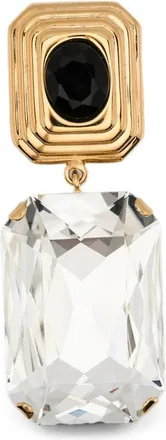 Alessandra Rich Crystal-embellished Drop-design Earrings