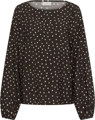 Kaffe Blouses & Shirts - Dames - Blouses - Zwart - 2XL - Overhemden