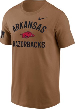 Nike Arkansas Razorbacks Nike Mens Dri-FIT College T-Shirt in Brown | IW0498-270