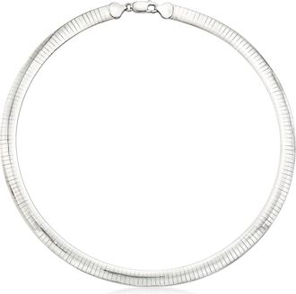 Ross-Simons Italian 8mm Sterling Silver Omega Necklace