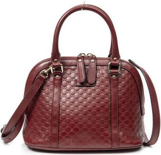 Gucci Pre-owned Womens Mini Dome Tote Shoulder Bag - Red - One Size