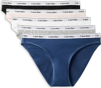 Calvin Klein Underwear Womens Multi Icon Logo Bikini Briefs 5-Pack GBO3831