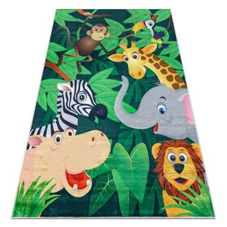 RugsX RugsX Bambino Rug in Green | Size: 200 cm x 290 cm