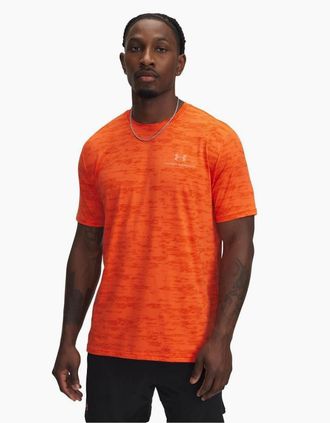 Under Armour Mens Vanish Crew Neck Short Sleeve T-Shirt - Orange - Size: 36