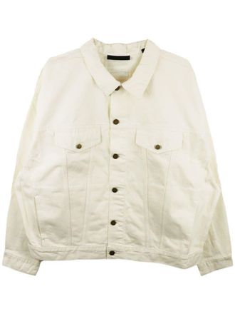 Fear of God Giacca denim con applicazione - Bianco