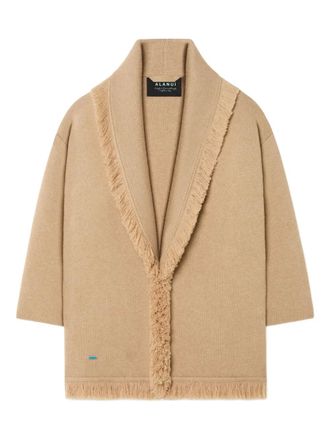 Alanui fringed finest coat - Neutrals