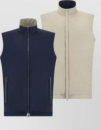 Paul & Shark reversible high-neck gilet