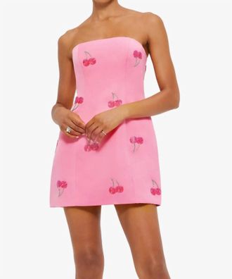 LEO LIN Roselle Embellished Dress In Pink