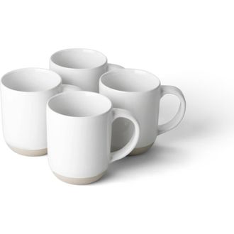 Fable Home Small Mugs in Pearl White at Nordstrom