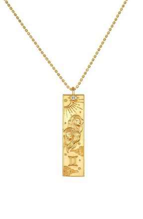 Satya Jewelry Story of Zodiac Necklace in Gemini at Nordstrom