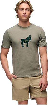 Prana Wise As Journeyman Short Sleeve T-Shirts Mens T Shirt Sage : 2XL, Cotton