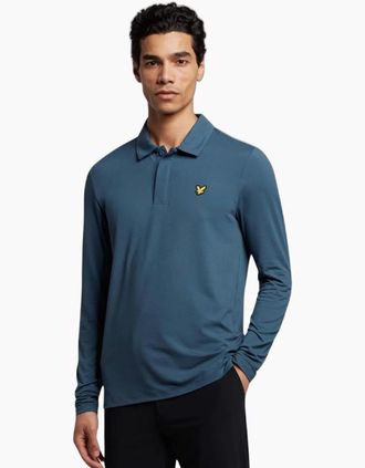 Lyle & Scott Mens Lyle & Scott Blue Concealed Button LS Polo - Navy - Size: 36