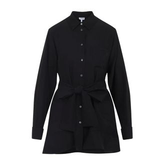 Loewe Dames, Blouses & Shirts, Zwart, Maat: 2XS