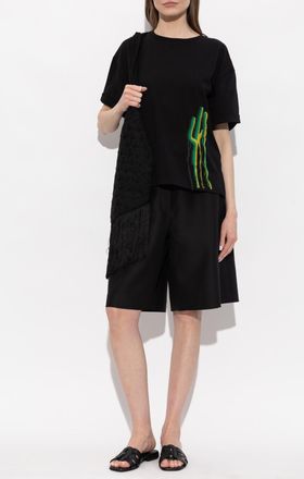 Akep T-shirt With Patch, Womens, Black