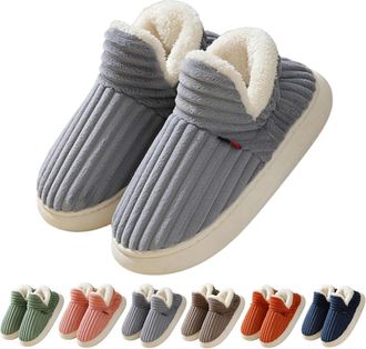 Generic Womens Plush Cloud Slippers,Winter Slipper For Women Men,Cozy Fleece-Lined House Shoes Non-Slip Warm Slippers Memory Foam Outdoor Indoor Slip on Bedro