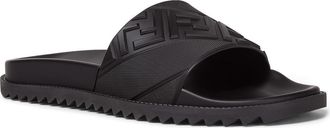 Fendi FF Slide Sandal in F0Qa1 Nero at Nordstrom, Size 10