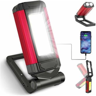 OEM Potente Linterna De Trabajo Recargable, Luz Led Para Taller Con Base Magn&eacute;tica, Resistente Al Agua Ipx6, 7 Modos, Luz Para Mec&aacute;nicos En Emergencias, G
