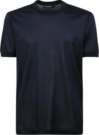 Dolce & Gabbana T-shirt met ronde hals - Heren - T-shirts - Blauw - XL - Tops
