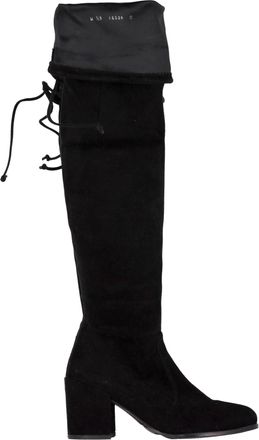 Stuart Weitzman Tieland 85 Over-The-Knee Boots in Black Suede