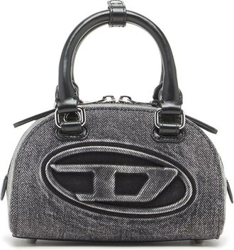 Diesel Mini 1DR Dome Denim Bowling Bag in Black at Nordstrom
