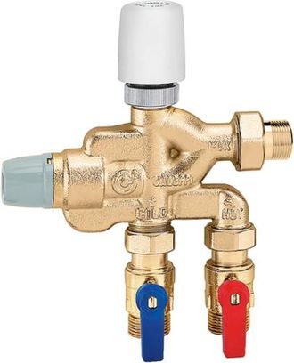 Caleffi Gruppo Compatto Per Controllo Temperatura E Disinfezione Termica, Senza Comando Elettrotermico. Caleffi 600503 3/4m