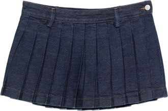 7 For All Mankind Mini-plooirok - Blauw