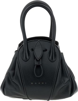 Marni Black Tulipea Small Leather Bag