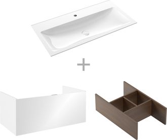 Emco Emco Asis Plan De Toilette Ensemble De Produits 1000mm, 010-8716